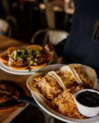 Ceviche Taqueria & Margarita Bar signature dishes House CevicheBaja Fish TacosSmoked Chicken TacoHouse Margarita
